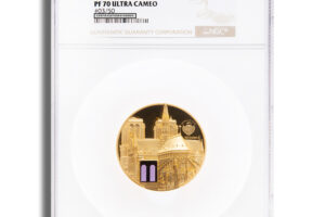 2021 5 oz Palau Gold Tiffany Art Notre Dame NGC PF70