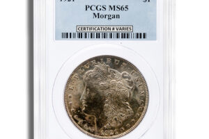 1921 Morgan Dollar - PCGS MS65