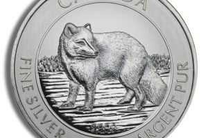 2014 1.5 oz Canadian Arctic Fox Silver Coin