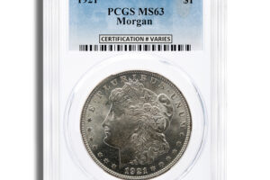 1921 Morgan Dollar - PCGS MS63