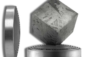 2022 2 oz Republic of Ghana China Aletai Meteorite Cube Silver Coin