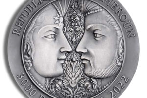 2022 3 oz Cameroon Moments of Love - Kama Sutra IV Silver Coin