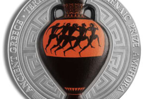 2022 2 oz Republic of Ghana Panathenaic Prize Amphora Silver Coin