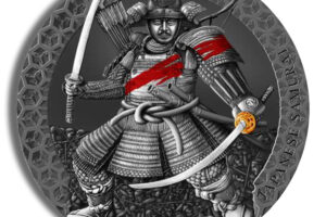 2022 3 oz Cameroon Legendary Warriors - Japanese Samurai Silver Coin