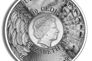 2022 50 gram Republic of Ghana Panther Hunting in the Wild Silver Coin