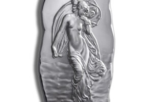 1 Kilo Silver Bar - Sculpture - Woman with Flowing Gown