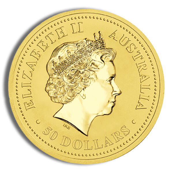 2005 1/2 oz Australia Gold Lunar Rooster BU - Series II - Image 2