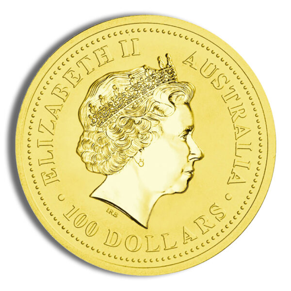 2001 1 oz Australia Gold Lunar Snake BU - Series I - Image 2
