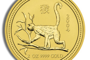 2004 2 oz Australia Gold Lunar Monkey BU - Series I