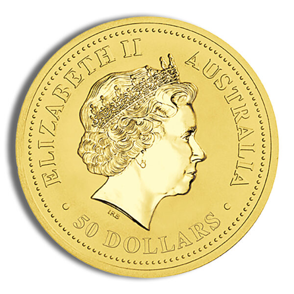 2006 1/2 oz Australia Gold Lunar Dog BU - Series I - Image 2
