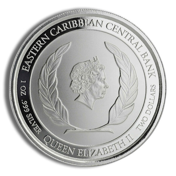 2019 1 oz Grenada Diving Paradise Silver Coin - Image 2