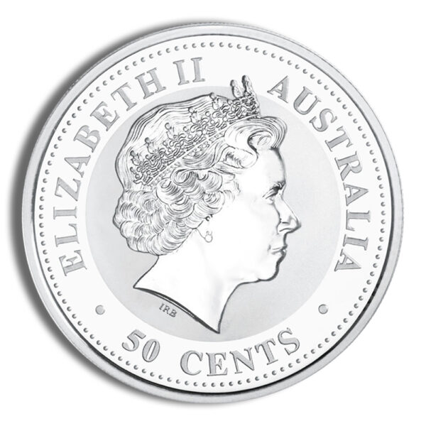1999 1/2 oz Australia Silver Lunar Rabbit BU - Series I - Image 2
