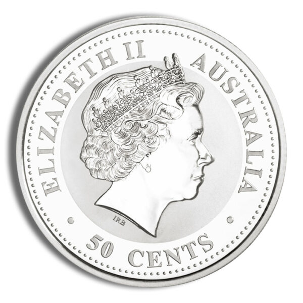 2000 1/2 oz Australia Silver Lunar Dragon BU - Series I - Image 2