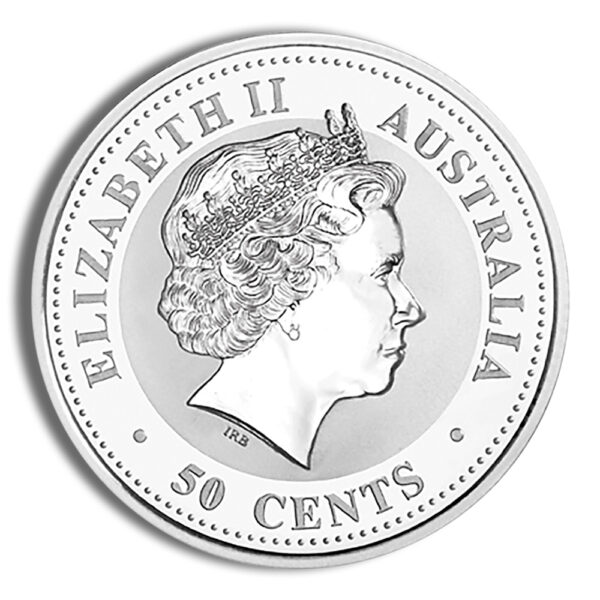 2005 1/2 oz Australia Silver Lunar Rooster BU - Series I - Image 2