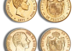 Spain 25 Pesetas Gold Coin