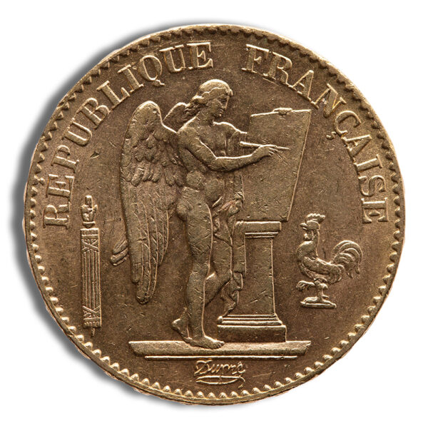 France Gold 20 Francs - Lucky Angel (1871-1898)