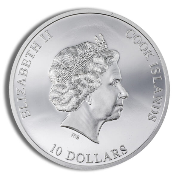 2022 2 oz Cook Islands Silver Raven Witch - Eye of Magic - Proof - Image 2