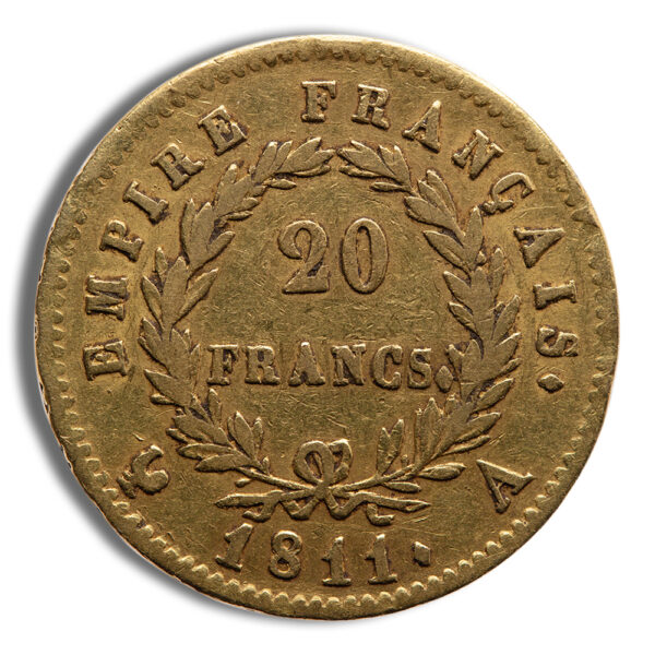 France Gold 20 Francs - Napoleon I (1807-1815) - Image 2