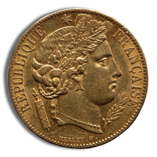 France Gold 20 Francs - Ceres (1849-1851)