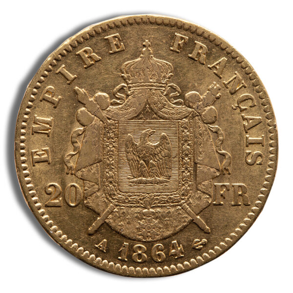 France Gold 20 Francs - Napoleon III (1852-1870) - Image 2