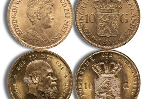 Netherlands 10 Guilder Gold Coin
