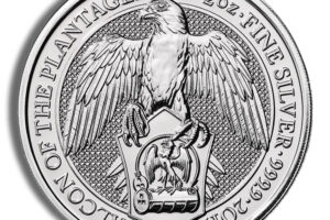 2019 2 oz Silver Great Britain Queen's Beasts - Falcon