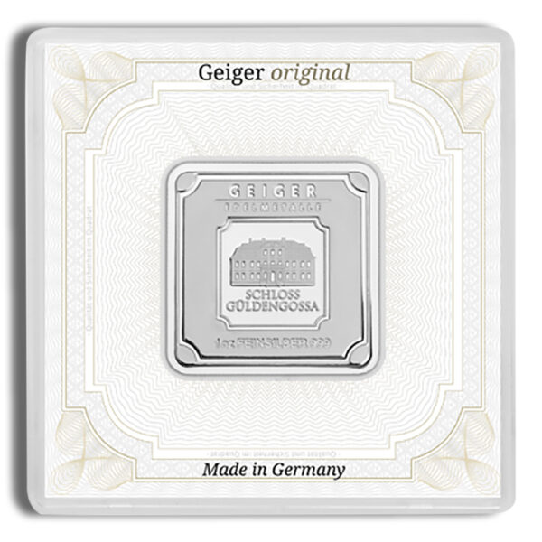 1 oz Silver Bar - Geiger (In Assay)