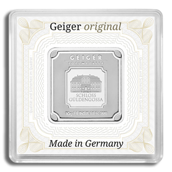 10 gram Silver Bar - Geiger (In Assay)