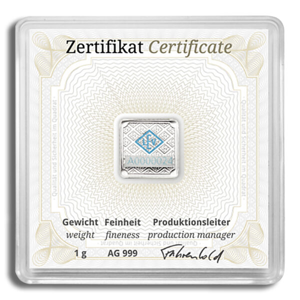 1 gram Silver Bar - Geiger (In Assay) - Image 2