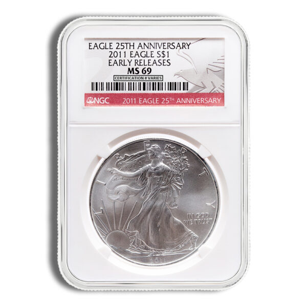 2011 Silver Eagle NGC MS69 Early Releases