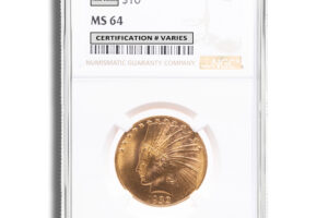 $10 Gold Indian Eagle - NGC MS64