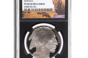 2001-P $1 Silver Buffalo Commem - NGC PF69 (Black Core)