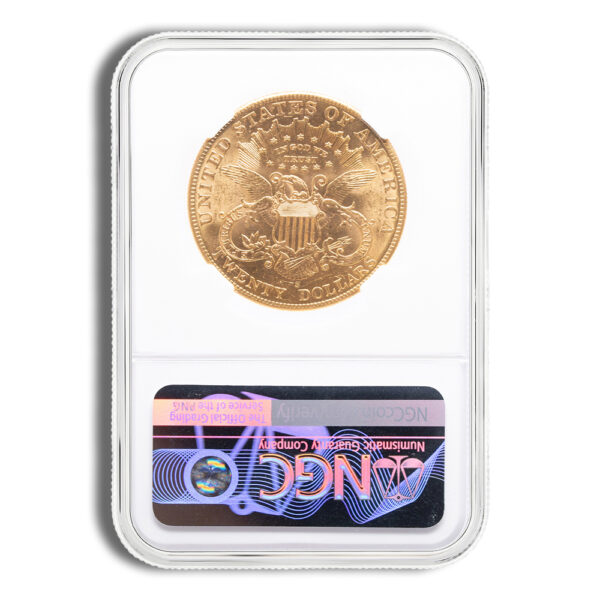 $20 Gold Liberty Double Eagle - NGC MS60 - Image 2