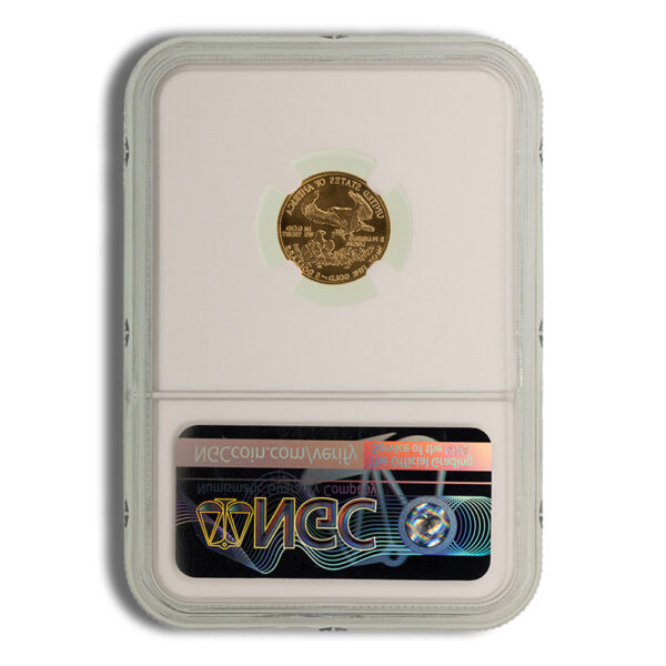 2002 1/4 oz Gold Eagle $10 NGC MS69 - Image 2