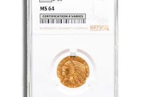$5 Gold Indian Half Eagle - NGC MS64