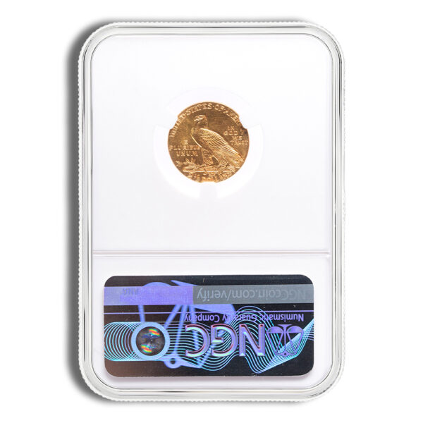 $2.5 Gold Indian Quarter Eagle - NGC MS65 - Image 2