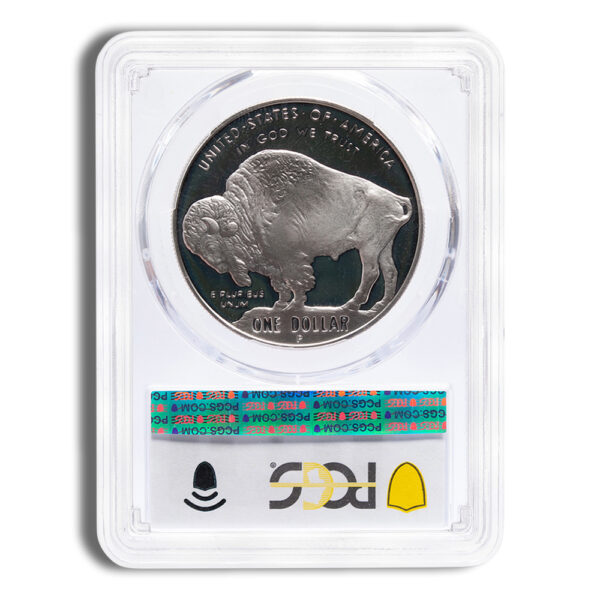 2001-P $1 Silver Buffalo Commem - PCGS PR70 - Image 2