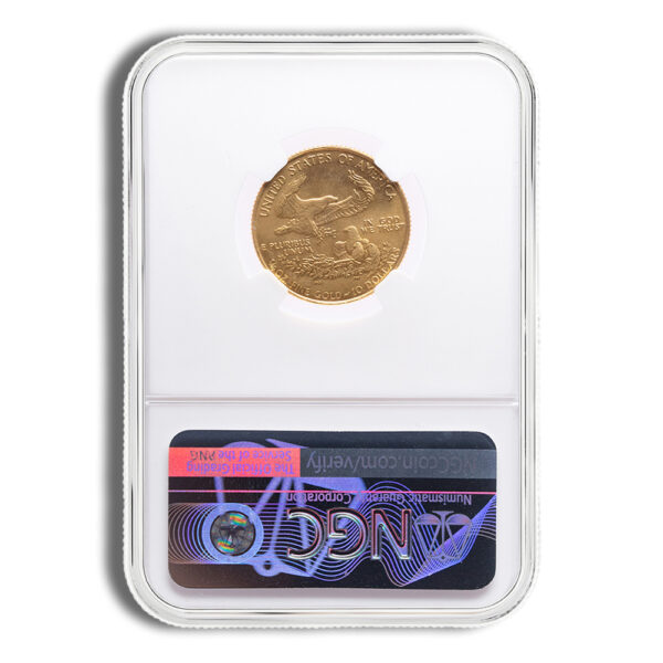 1988 1/4 oz Gold Eagle $10 NGC MS69 - Image 2