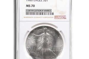 1986 Silver Eagle NGC MS70