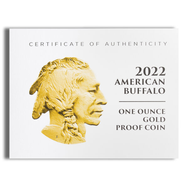 2022-W 1 oz Proof Gold Buffalo (w/Box & COA) - Image 4