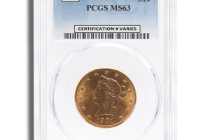 $10 Gold Liberty Eagle - PCGS MS63