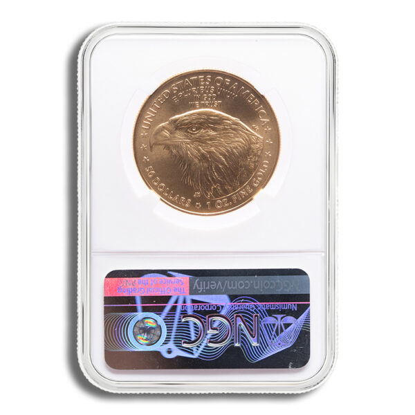 2021 1 oz Gold Eagle $50 NGC MS70 ER (Type 2) - Image 2
