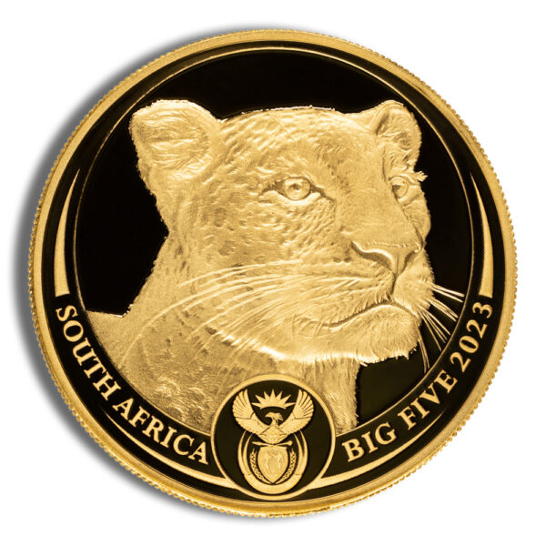 2023 1 oz Gold South African Big 5 Leopard Coin - Proof