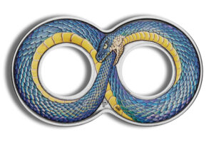 2022 2 oz Silver Ouroboros Infinity Antiqued Coin