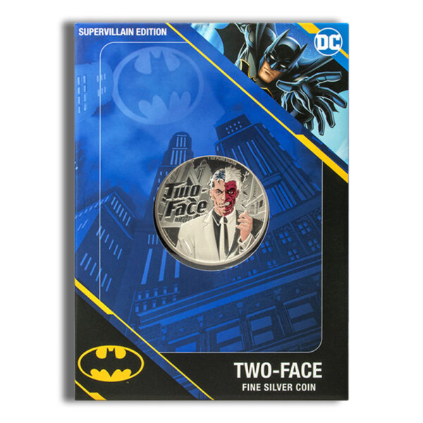 2022 1 oz Samoa Silver DC Comics Two-Face - Image 3