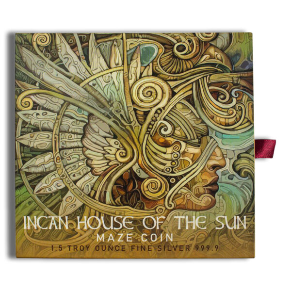 2022 1.5 oz Silver Incan House of the Sun Maze Coin - Image 4