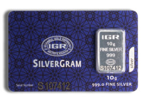 10 gram Silver Bar - IGR Metals (Carded)