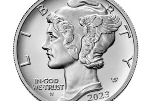 2023-W 1 oz Burnished Palladium Eagle (w/Box & COA)