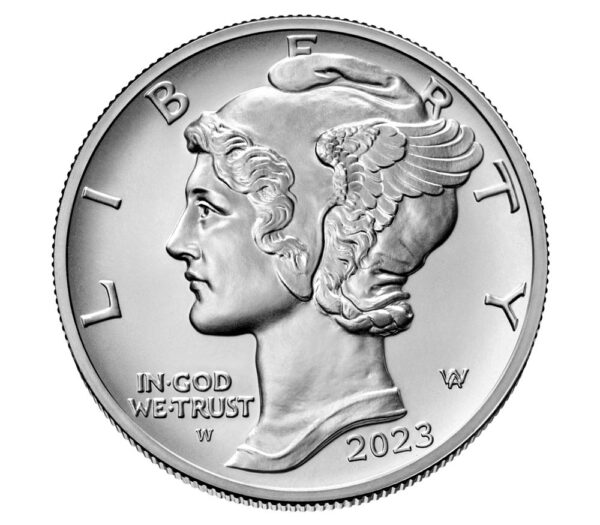 2023-W 1 oz Burnished Palladium Eagle (w/Box & COA)