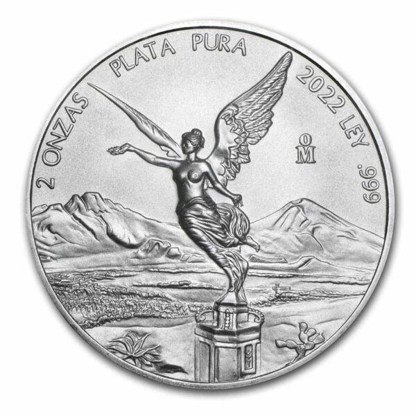 2022 2 oz Silver Mexican Libertad - BU